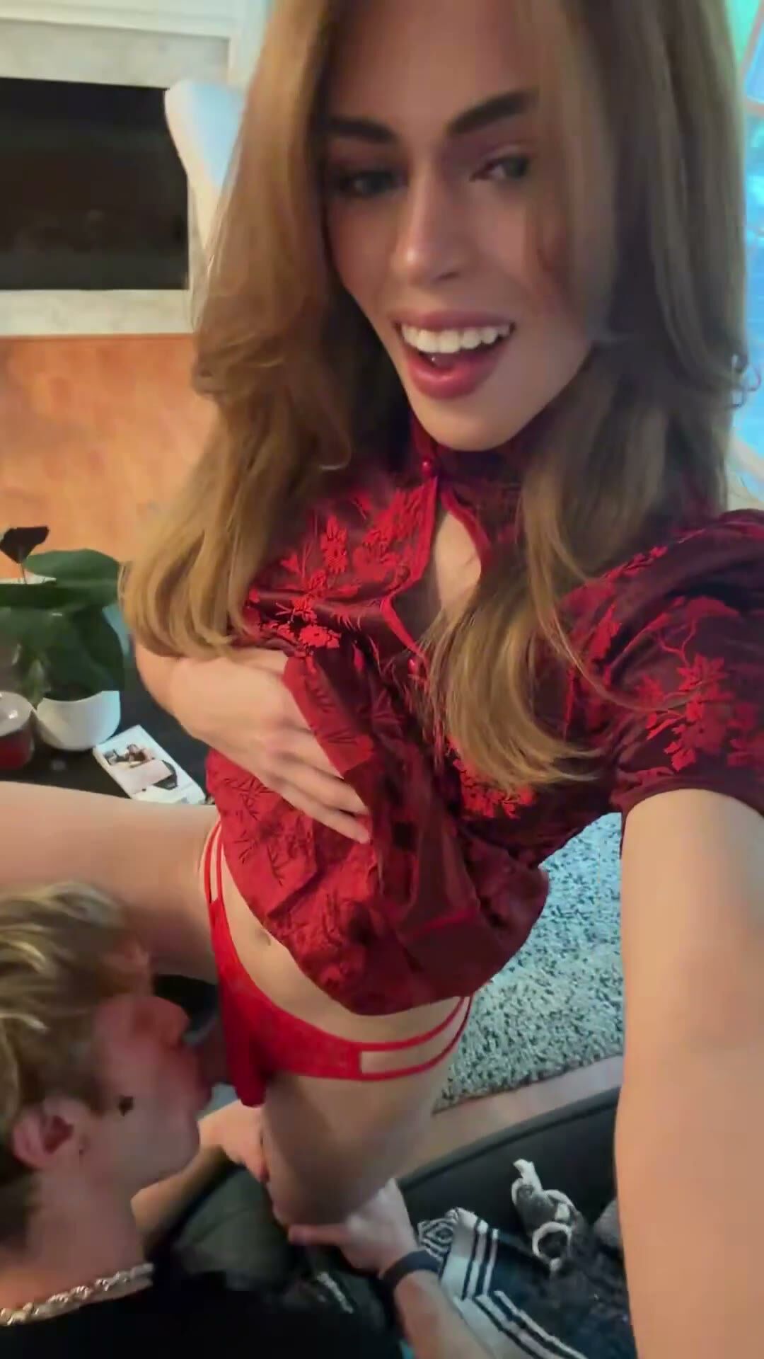 Blonde Couple Rims and Fucks on Couch