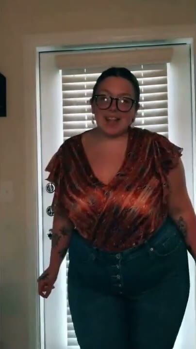 Curvy BBW Dancing at Home