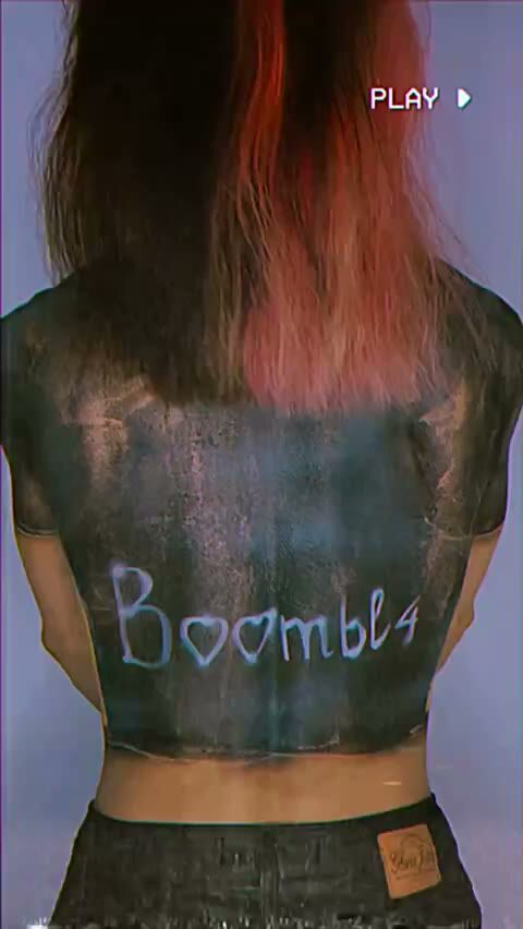 Brunette Redhead in Sheer Tie Dye Crop Top