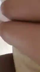 Fingers Pinching Light Skinned Pussy Close Up