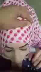 Hijabi Arab Teen Gives Sloppy Blowjob POV