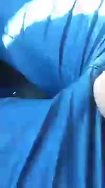 Curvy Babe in Blue Dress Shows Ass
