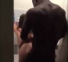 Muscular BBC Doggystyle in Bathroom