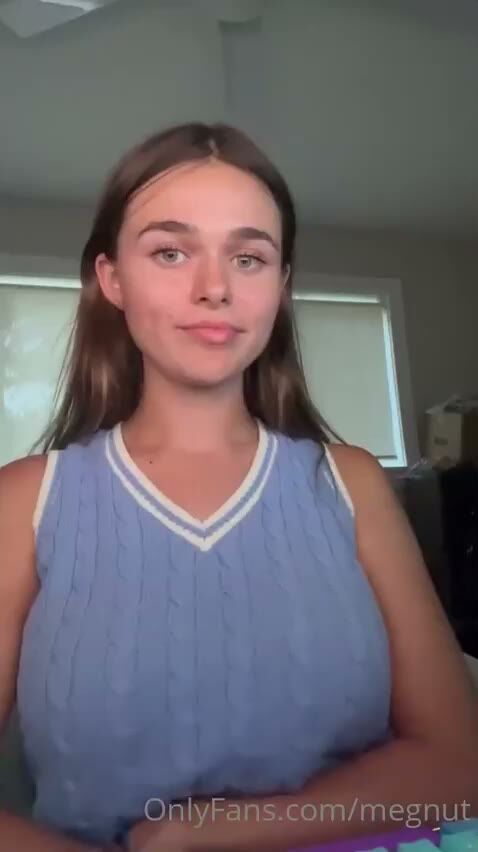 Petite Brunette Teen OnlyFans Model in Blue Top