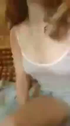 Brunette Rides Cock in Tight White Tank Top