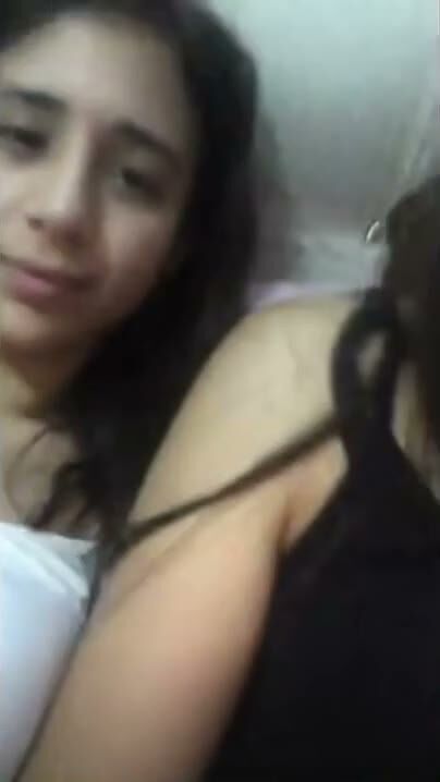 Busty Brunette Latina Topless in Bed