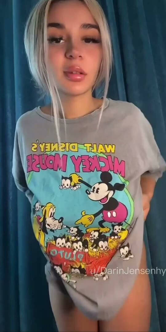 Busty Blonde Shirt Lift Big Tits