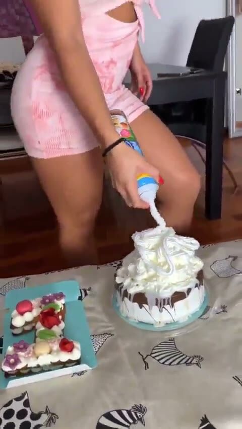 Curvy Latinas Whipped Cream Ass Play