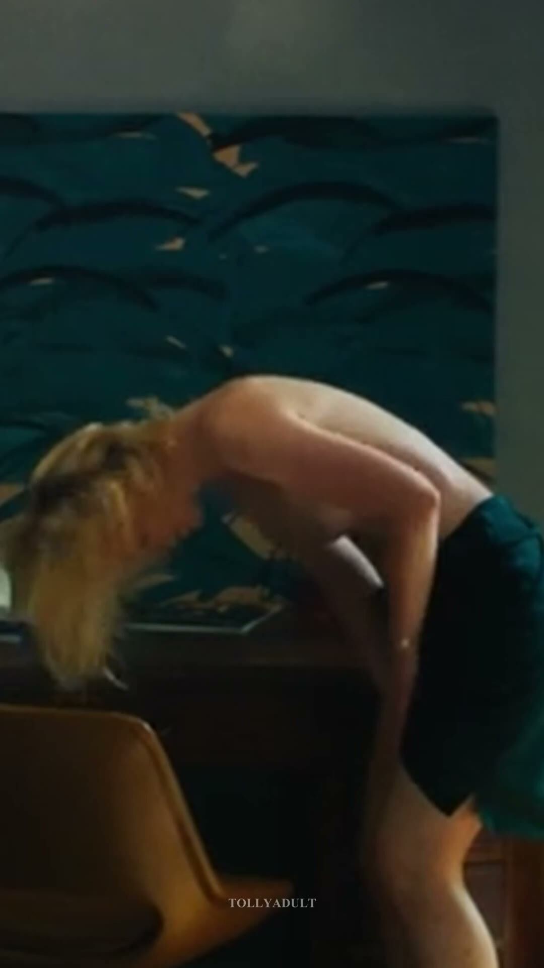 Curvy Blonde Fucked Doggystyle Bent Over Desk
