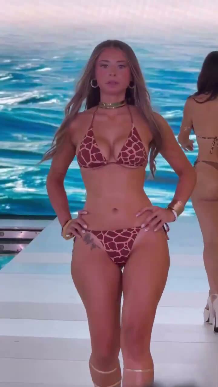 Sophie Rain Curvy Blonde Bikini Runway